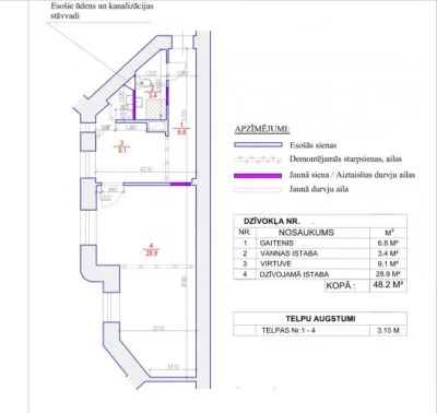 Продажа квартиры, Krišjāņa Valdemāra улица 39, Rīga, Labais krasts, Centrs / 72 000 € 23