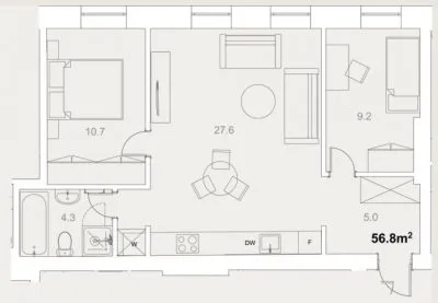 Pārdod dzīvokli, Maskavas iela 48a, Rīga, Labais krasts, Centrs / 130 000 € 15