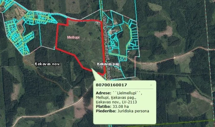 Продажа земли, Lielmellupi 2, Ķekavas novads, Ķekavas pagasts / 245 000 € 12