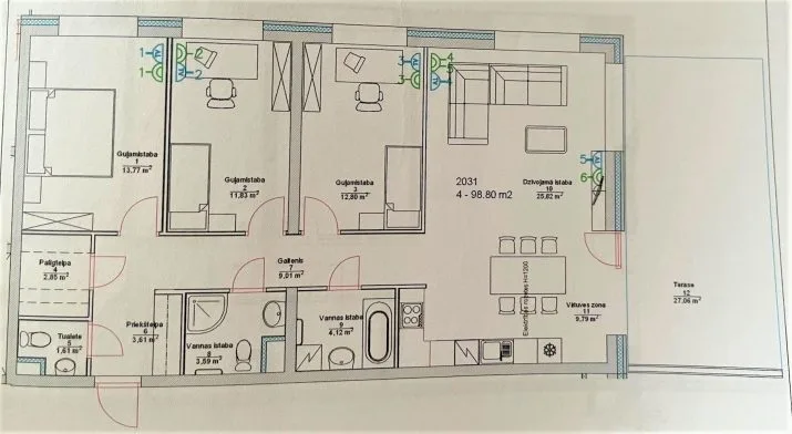 Продажа квартиры, Skanstes улица 29a, Rīga, Labais krasts, Centrs / 269 000 € 12