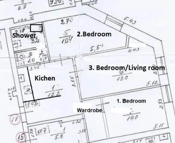 Apartment For Rent, Trijādības street 7, Rīga, Kreisais krasts / 690 € 23