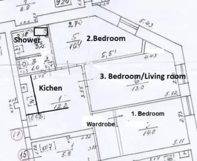 Apartment For Rent, Trijādības street 7, Rīga, Kreisais krasts / 690 € 23