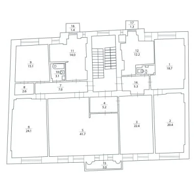 Apartment For Rent, Bruņinieku street 45, Rīga, Labais krasts, Centrs / 1 200 € 53