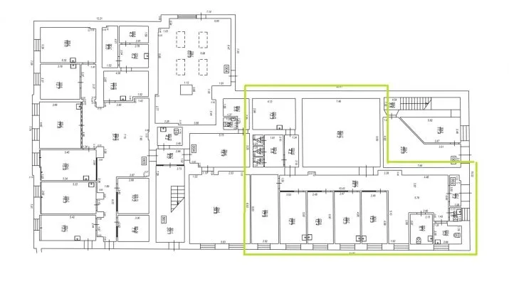 Izīrē biroju, Brīvības gatve 223, Rīga, Labais krasts, Purvciems / 3 240 € 13