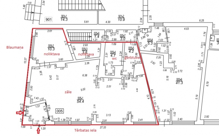commercial premises For Rent, Tērbatas street 22/24, Rīga, Labais krasts, Centrs / 2 000 € 14