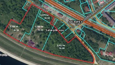 Pārdod zemi, Zviedru iela 22, Salaspils novads, Salaspils / 800 000 € 1