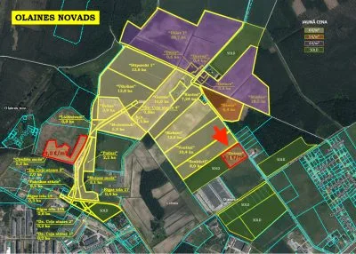 Pārdod zemi, Takas iela 1, Olaines novads, Olaine / 93 000 € 4