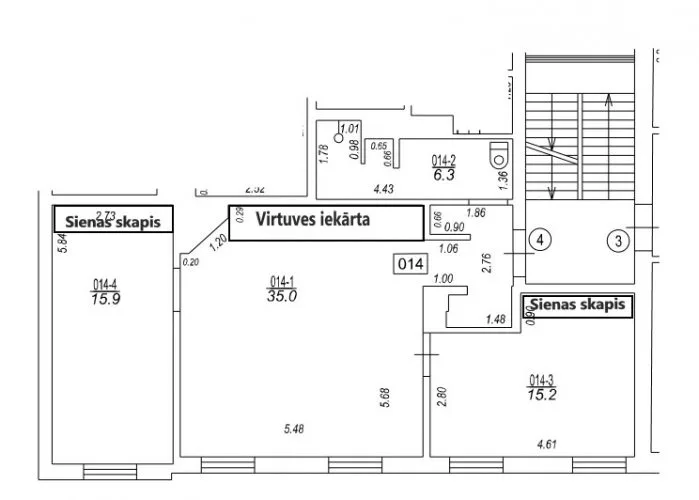 Pārdod dzīvokli, Dzirnavu iela 15, Rīga, Labais krasts, Centrs / 235 000 € 15