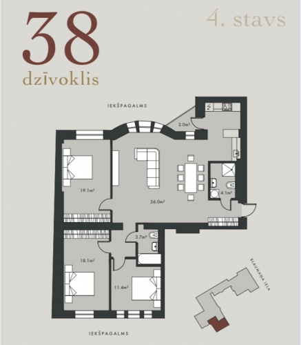 Apartment For Sale, Blaumaņa street 12, Rīga, Labais krasts, Centrs / 340 000 € 12