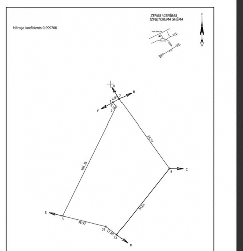 Land plot For Sale, Saunags 1000, Talsu novads / 90 000 € 22