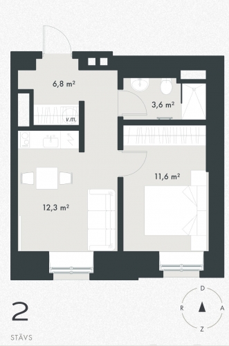 Pārdod dzīvokli, Marijas iela 4, Rīga, Labais krasts, Centrs / 122 223 € 14