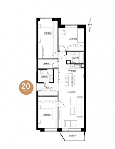 Pārdod dzīvokli, Bauskas iela 97, Rīga, Kreisais krasts, Ziepniekkalns / 238 500 € 11