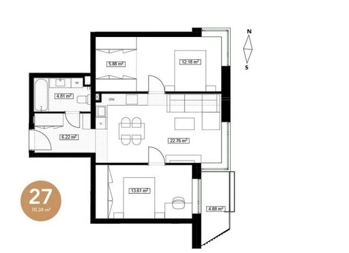 Pārdod dzīvokli, Bauskas iela 97, Rīga, Kreisais krasts, Ziepniekkalns / 174 900 € 8