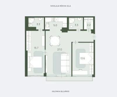 Pārdod dzīvokli, Kalpaka bulvāris 7, Rīga, Labais krasts, Centrs / 290 000 € 8