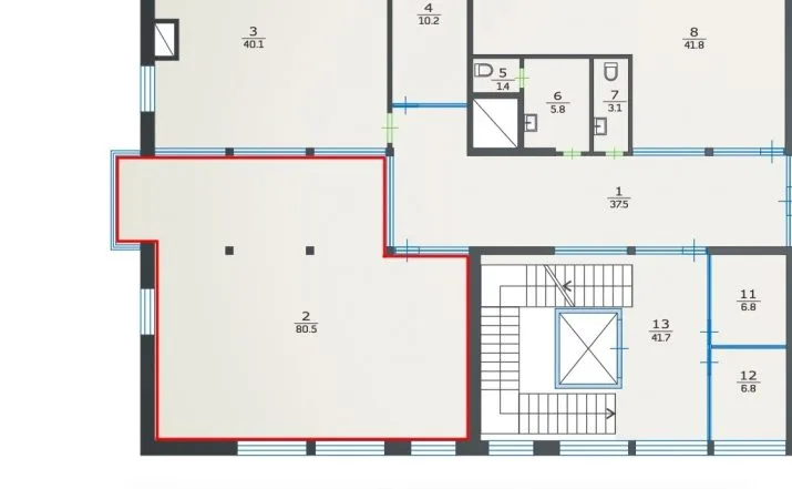 Izīrē biroju, Bērzaunes iela 11a, Rīga, Labais krasts, Teika / 720 € 8